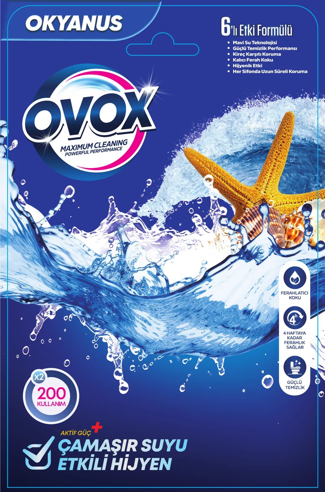 OVOX WC blok ikili ambalaj, Okyanus kokusu