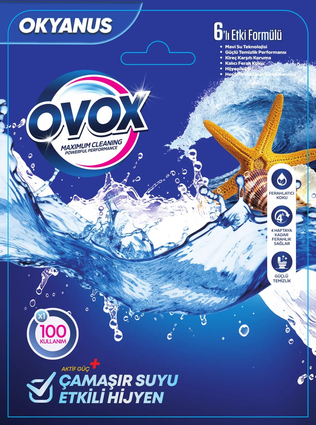 OVOX WC blok tekli ambalaj, Okyanus kokusu